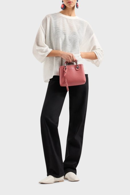 Emporio Armani Ayarlanabilir ve Çıkarılabilir Omuz Askılı Bayan Çanta Y3D176 YFO5E 80654 GÜL KURUSU - Emporio Armani (1)