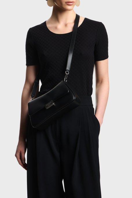 Emporio Armani Ayarlanabilir Zincir Askılı Bayan Çanta EW002644 AF18673 UC001 SİYAH - Emporio Armani (1)