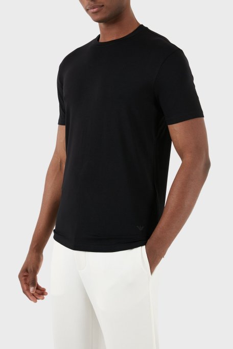 Emporio Armani Bisiklet Yaka Regular Fit Streç Erkek T Shirt 8N1TF0 1JCDZ 0999 SİYAH - Emporio Armani (1)