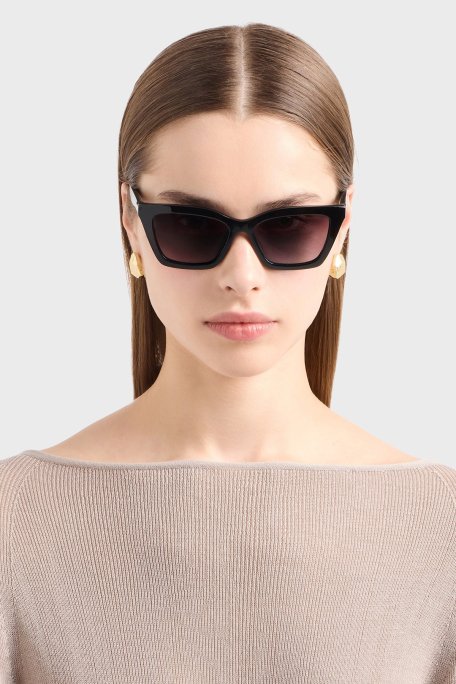 Emporio Armani Butterfly Güneş Bayan Gözlük 0EA4250U 50178G 54 Parlak Siyah-Gradyan Gri - Emporio Armani (1)