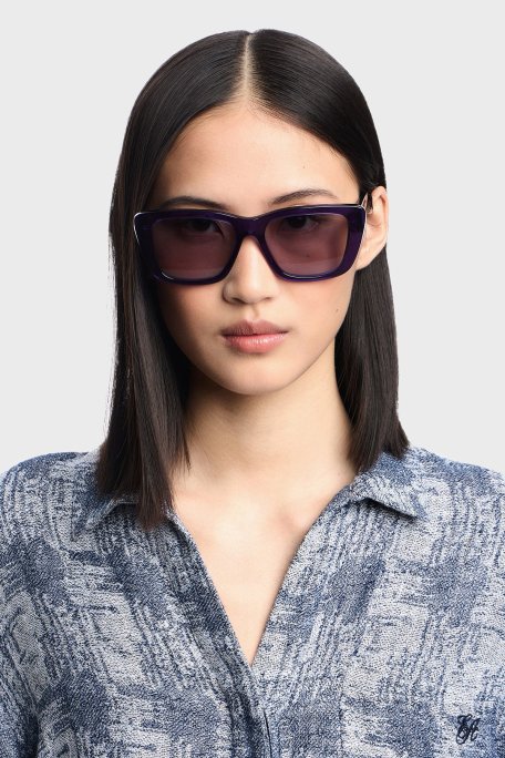 Emporio Armani Cat Eye Şeffaf Bayan Gözlük 0EA4246 U62531 54 Parlak Şeffaf Mor-Menekşe - Emporio Armani (1)