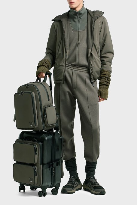 Emporio Armani Çimalı Regular Fit Normal Bel Jogger Erkek Pantolon EM003051 AF17545 U8143 HAKİ - Emporio Armani (1)