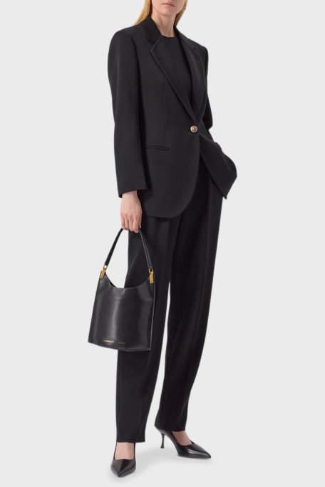 Emporio Armani Deri Omuz Askılı Bayan Çanta EW001948 AF13383 UC001 SİYAH - Emporio Armani (1)