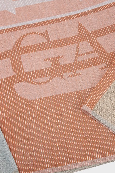 Emporio Armani Desenli Pamuklu 81x192 cm Unisex Şal 625279 3R336 00068 TURUNCU - Emporio Armani (1)