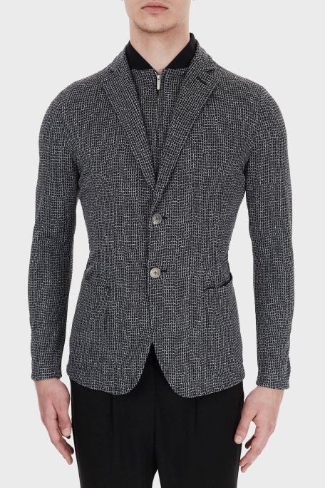 Emporio Armani Dik Yaka Cepli Erkek Ceket 91G56S 91S11 990 LACİVERT - Emporio Armani