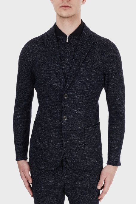 Emporio Armani Dik Yaka Cepli Erkek Ceket 91G56S 91S65 921 LACİVERT - Emporio Armani