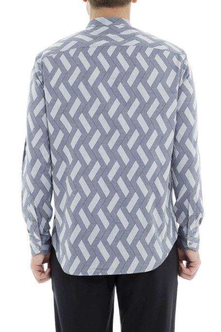 Emporio Armani Erkek Gömlek 21SMGL 213F4 041 GRİ - Emporio Armani (1)