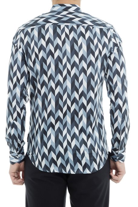 Emporio Armani Erkek Gömlek 21SMLL 211F4 042 MAVİ - Emporio Armani (1)