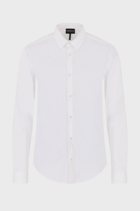 Emporio Armani Pamuklu Regular Fit Erkek Gömlek 8N1C09 1NI9Z 0100 BEYAZ - Emporio Armani (1)