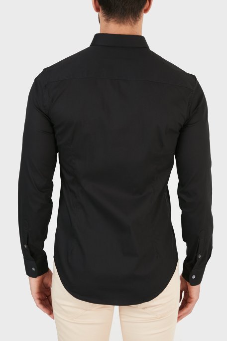 Emporio Armani Regular Fit Pamuklu Erkek Gömlek 8N1C09 1NI9Z 0999 SİYAH - Emporio Armani (1)
