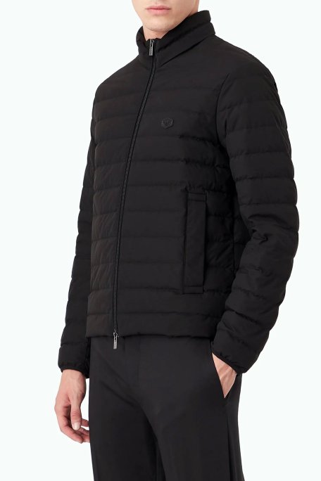 Emporio Armani Dik Yaka Cepli Şişme Erkek Mont 8N1BQ2 1NLRZ 0999 SİYAH - Emporio Armani