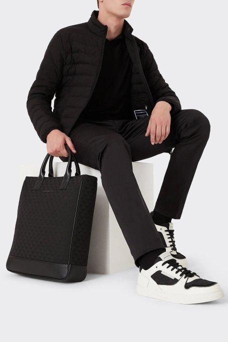 Emporio Armani Dik Yaka Cepli Şişme Erkek Mont 8N1BQ2 1NLRZ 0999 SİYAH - Emporio Armani (1)