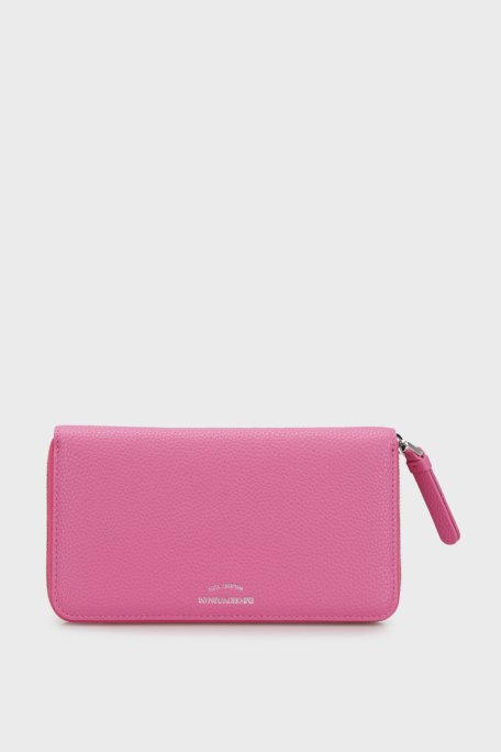 Emporio Armani Fermuarlı Çok Bölmeli Bayan Cüzdan Y3H168 YFW9E 80105 FUŞYA - Emporio Armani