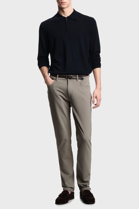 Emporio Armani Fitilli Regular Fit Normal Bel Düz Paça Erkek Kot Pantolon EM000062 AF14076 U6218 BEJ - Emporio Armani (1)