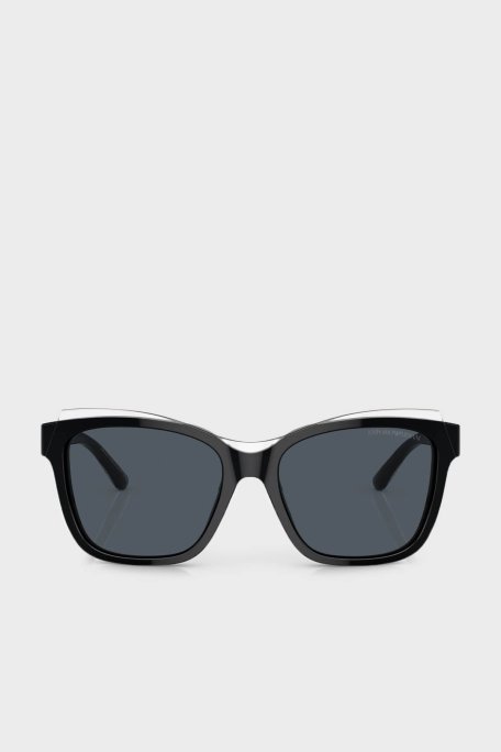 Emporio Armani Güneş Bayan Gözlük 0EA4209 605187 54 Parlak Siyah Şeffaf Elmas-Koyu - Emporio Armani (1)