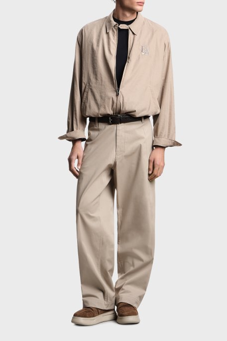 Emporio Armani İpek Karışımlı Jakarlı Regular Fit Bisiklet Yaka Erkek T Shirt EM004917 AF23458 FB452 LACİVERT - Emporio Armani (1)