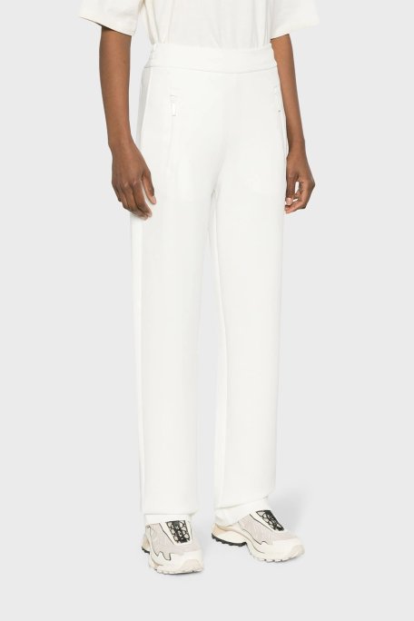 Emporio Armani Isı Yalıtımlı Relaxed Fit Çift Jarse Bayan Pantolon 3D2P6E 1JHSZ 0101 BEYAZ - Emporio Armani (1)