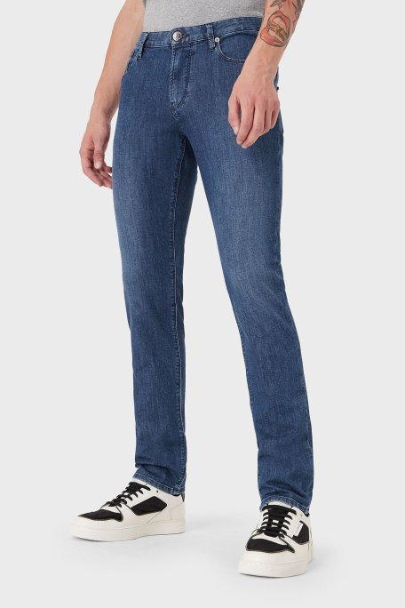 Emporio Armani Slim Fit Cepli Pamuklu J06 Jeans Erkek Kot Pantolon 8N1J06 1D85Z 0942 LACİVERT - Emporio Armani (1)