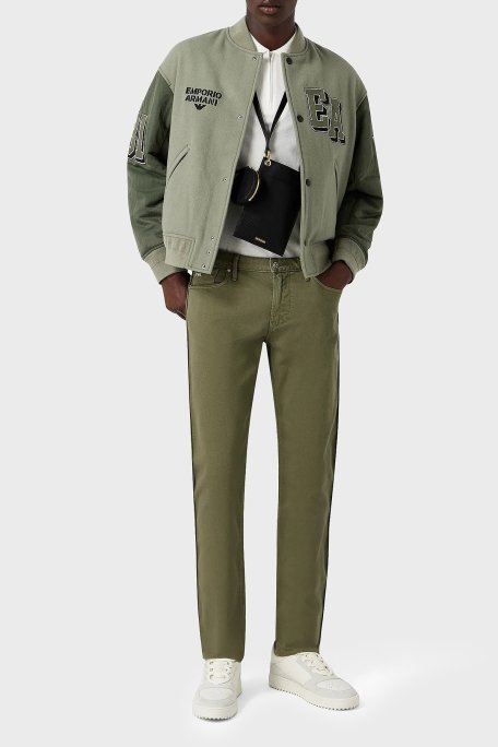 Emporio Armani J06 Pamuklu Düşük Bel Slim Fit Jeans Erkek Kot Pantolon 6R1J06 1N03Z 0645 YEŞİL - Emporio Armani (1)