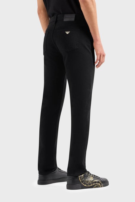 Emporio Armani J75 Pamuklu Düşük Bel Slim Fit Jeans Erkek Kot Pantolon EM000051 AF10073 MC002 SİYAH - Emporio Armani (1)
