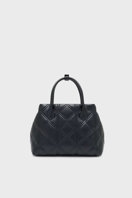 Emporio Armani Kapitoneli Çıkarılabilir Zincir Askılı Kadın Çanta EW002695 AF18575 UC001 SİYAH - Emporio Armani (1)