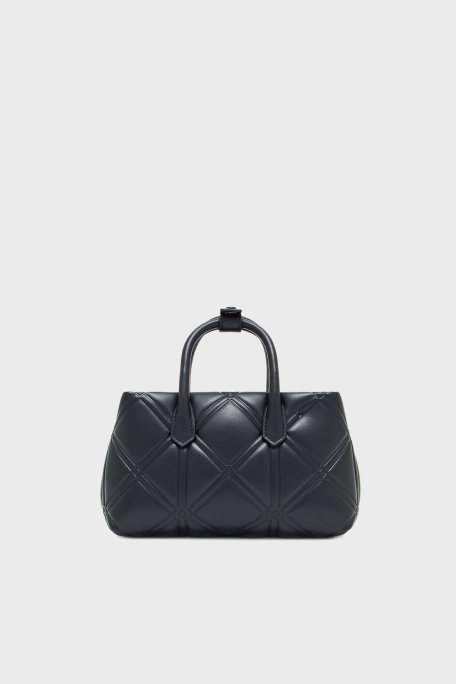 Emporio Armani Kapitoneli Çıkarılabilir Zincir Askılı Kadın Çanta EW002955 AF19662 UC001 SİYAH - Emporio Armani (1)
