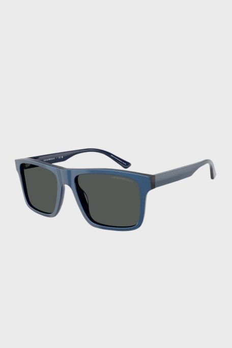 Emporio Armani Kare Güneş Erkek Gözlük 0EA4232 617587 57 Yanar Döner Mavi-Duman - Emporio Armani