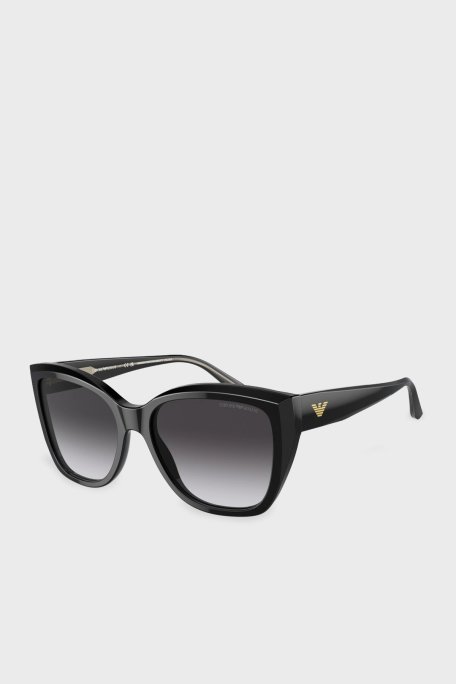 Emporio Armani Kedi Güneş Kadın Gözlük 0EA4198 50178G 55 Siyah-Degrade Gri - Emporio Armani