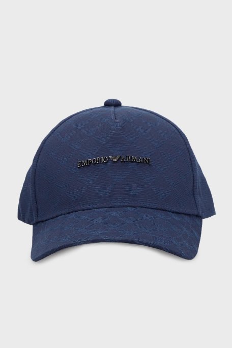 Emporio Armani Logo Detaylı Pamuklu Erkek Şapka 627924 CC985 00033 LACİVERT - Emporio Armani