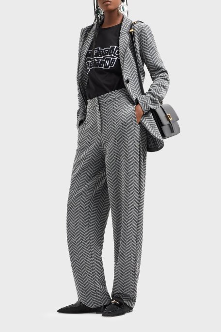 Emporio Armani Logolu % 100 Pamuk Regular Fit Bayan T Shirt 6D2T7H 2J4EZ 0999 SİYAH - Emporio Armani (1)