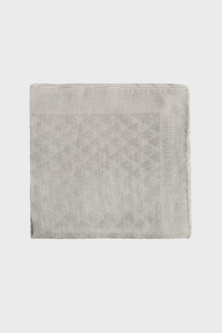 Emporio Armani Logolu 72 x 181 cm Bayan Şal EW004587 AF25423 F8248 GRİ - Emporio Armani