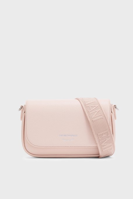 Emporio Armani Logolu Ayarlanabilir Askılı Kadın Çanta EW000538 AF12036 M1332 PUDRA - Emporio Armani