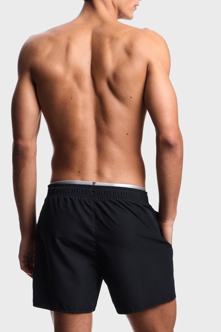 Emporio Armani Logolu Bağlamalı Mayo Short Erkek Deniz Şortu EM000686 AF20432 UC001 SİYAH - Emporio Armani (1)