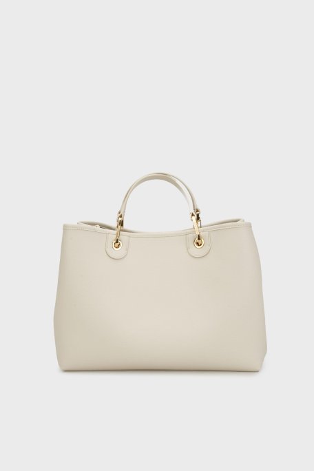 Emporio Armani Logolu Çıkarılabilir Askılı Bayan Çanta EW000360 AF12036 M1051 KREM - Emporio Armani (1)