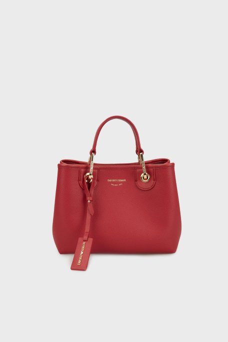 Emporio Armani Logolu Çıkarılabilir Askılı Bayan Çanta EW000361 AF12036 M5068 KIRMIZI - Emporio Armani