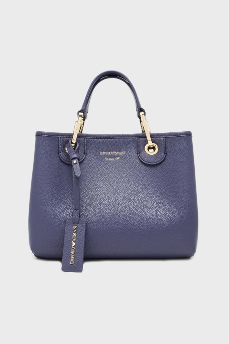 Emporio Armani Logolu Çıkarılabilir Askılı Bayan Çanta EW000361 AF12036 MB346 MOR - Emporio Armani