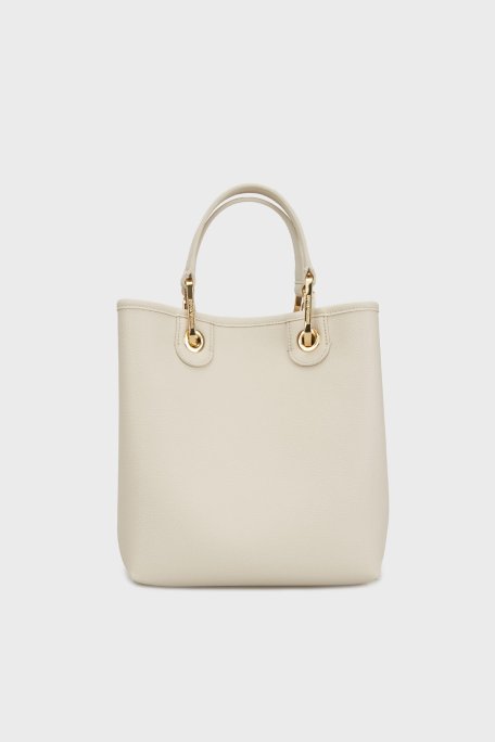 Emporio Armani Logolu Çıkarılabilir Askılı Bayan Çanta EW000362 AF12036 M1051 KREM - Emporio Armani (1)