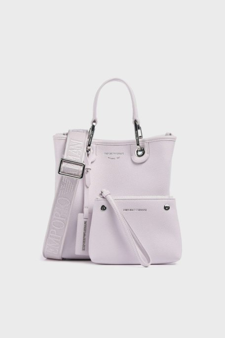 Emporio Armani Logolu Çıkarılabilir Askılı Bayan Çanta EW000362 AF12036 M4033 AÇIK PEMBE - Emporio Armani (1)