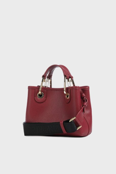 Emporio Armani Logolu Çıkarılabilir Askılı Bayan Çanta EW000382 AF12036 M5068 KIRMIZI - Emporio Armani (1)
