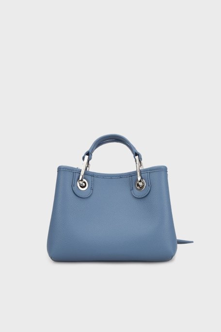 Emporio Armani Logolu Çıkarılabilir Askılı Bayan Çanta EW000382 AF12036 M8128 MAVİ - Emporio Armani (1)