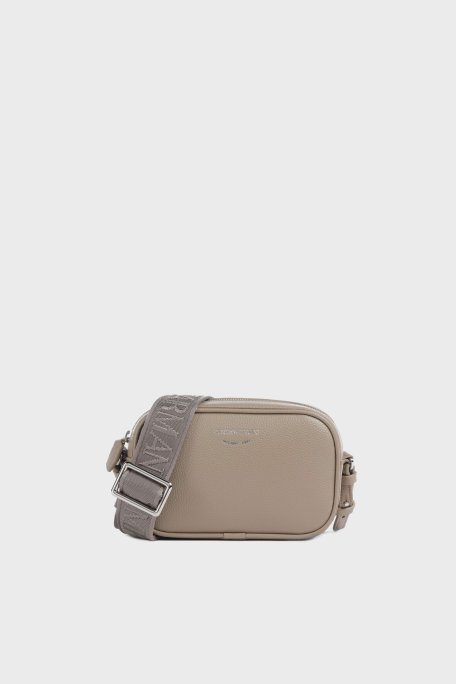 Emporio Armani Logolu Çıkarılabilir Askılı Bayan Çanta EW000537 AF12036 M1286 BEJ - Emporio Armani