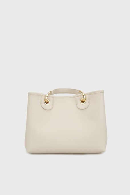 Emporio Armani Logolu Çıkarılabilir Omuz Askılı Bayan Çanta EW000361 AF12036 M1051 KREM - Emporio Armani (1)
