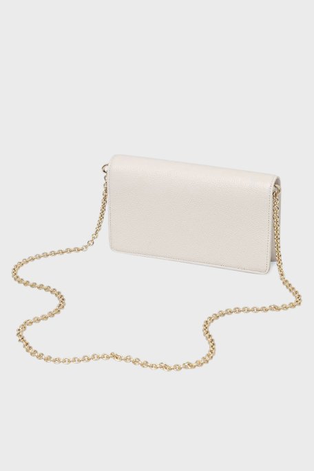 Emporio Armani Logolu Çıkarılabilir Zincir Askılı Mini Kadın Çanta EW003036 AF19568 U1060 EKRU - Emporio Armani (1)