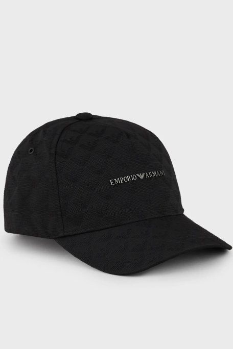 Emporio Armani Logolu Erkek Şapka 627924 CC985 00020 SİYAH - Emporio Armani