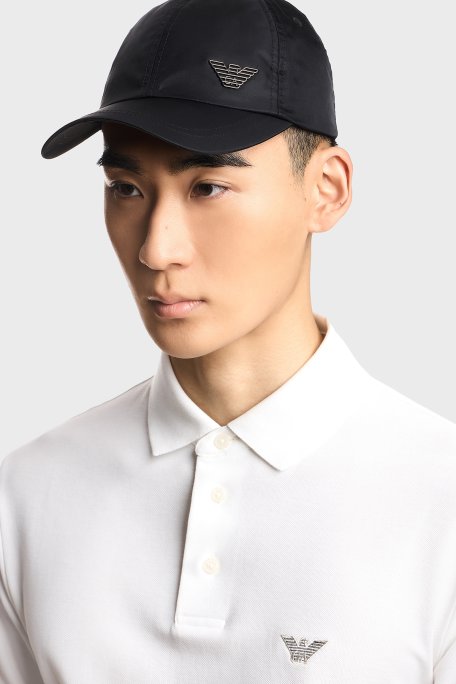 Emporio Armani Logolu Erkek Şapka EM001962 AF13454 UC001 SİYAH - Emporio Armani (1)