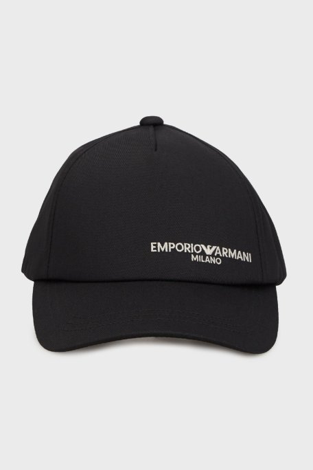 Emporio Armani Logolu Erkek Şapka EM003742 AF18167 UC001 SİYAH - Emporio Armani