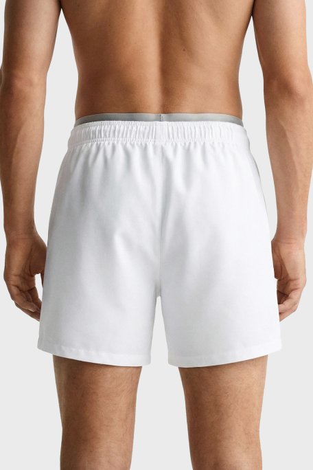 Emporio Armani Logolu Mayo Short Erkek Deniz Şortu EM000686 AF20432 U0002 BEYAZ - Emporio Armani (1)