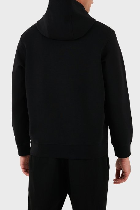 Emporio Armani Logolu Pamuklu Regular Fit Kapüşonlu Erkek Sweat EM003587 AF10013 UC001 SİYAH - Emporio Armani (1)