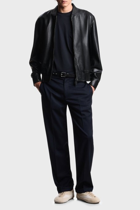 Emporio Armani Logolu Pamuklu Regular Fit Tek Göğüs Cepli Erkek T Shirt EM002978 AF10761 UB118 LACİVERT - Emporio Armani (1)