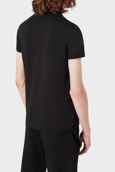 Emporio Armani Logolu Regular Fit Bisiklet Yaka % 100 Pamuk Erkek T Shirt 8N1TQ6 1JRGZ 0999 SİYAH - Emporio Armani (1)
